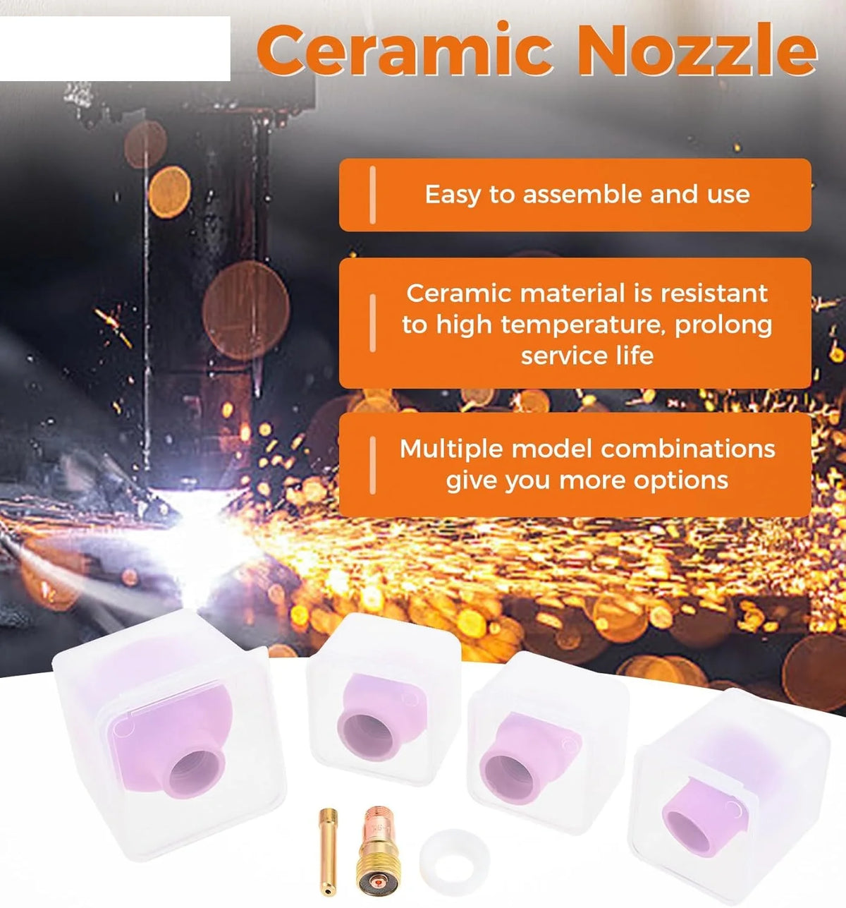 TIG Welding Ceramic Cup Set, view 5