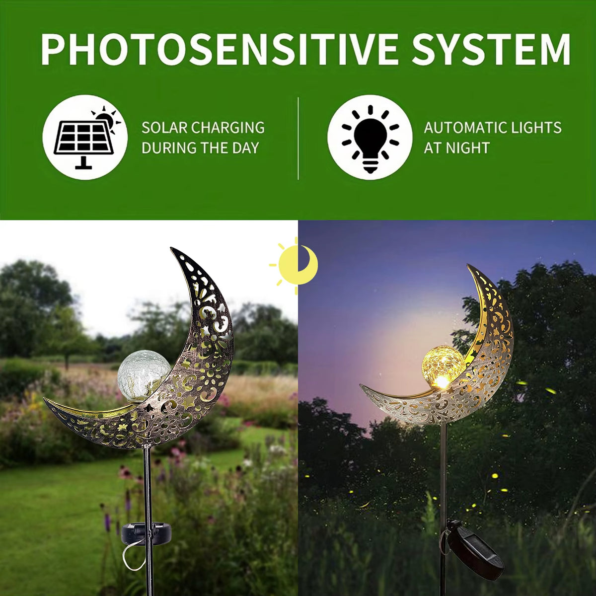 Solar Moon Garden Light, view 5