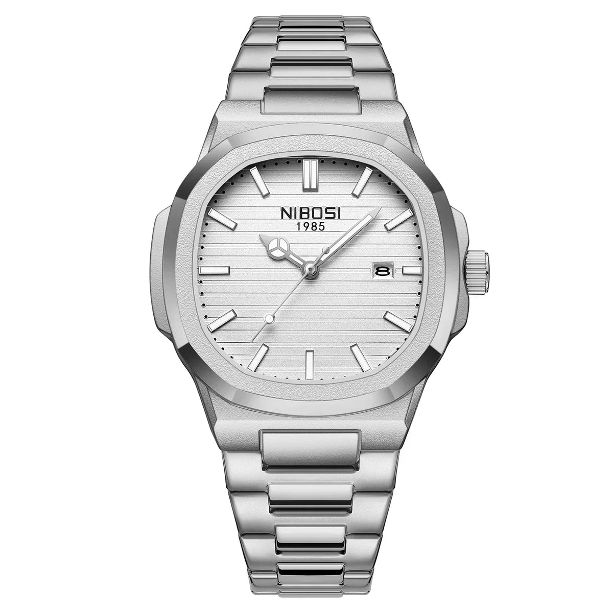 Men's Stainless Steel Calendar Watch