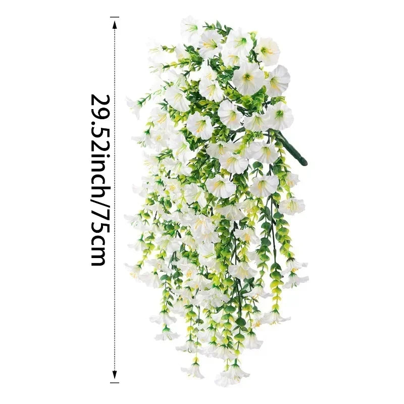 Artificial Morning Glory Garland, view 9