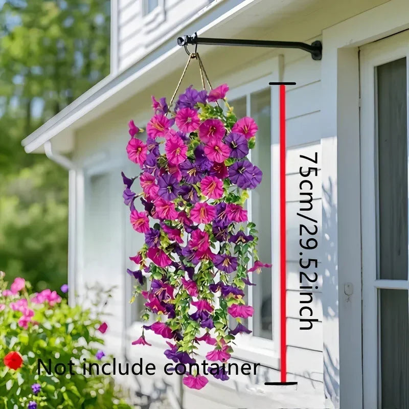 Artificial Morning Glory Garland, view 4