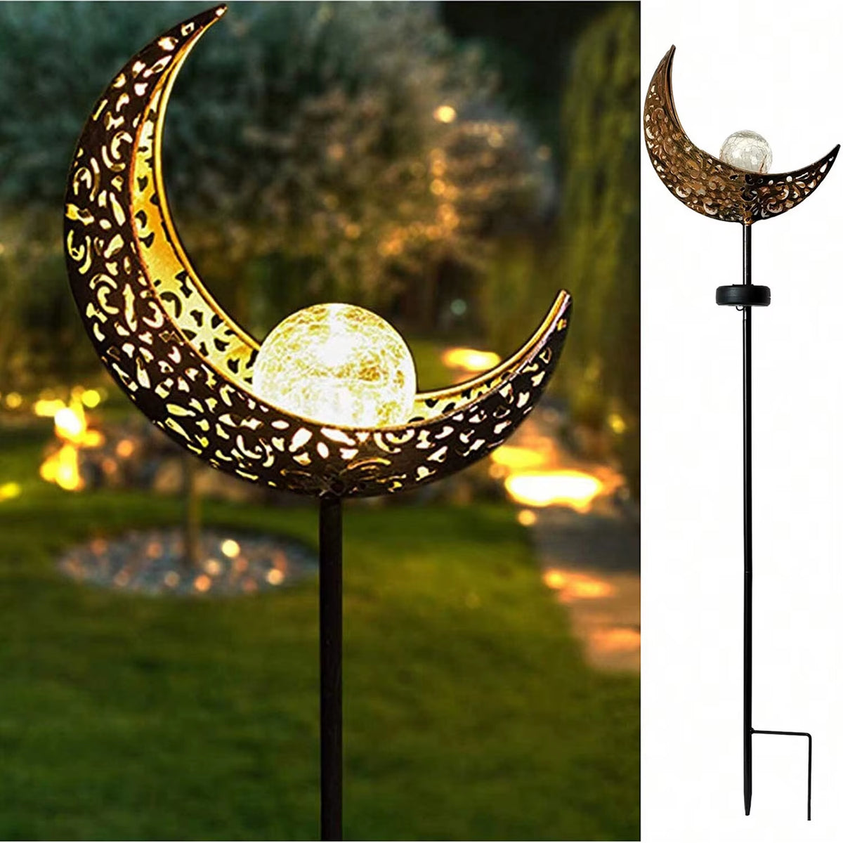 Solar Moon Garden Light, view 2