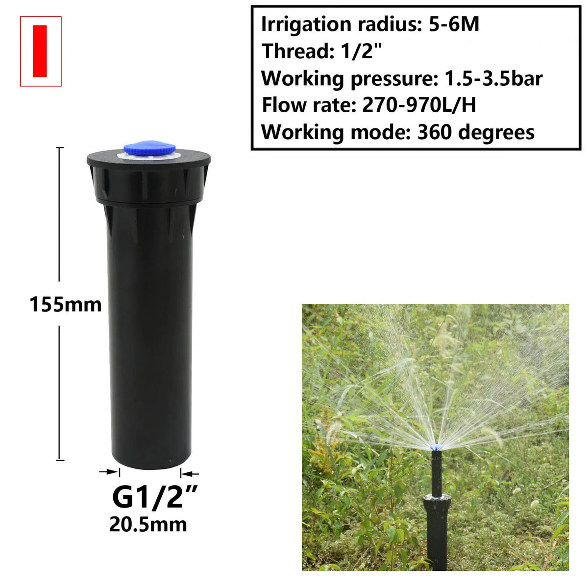 Pop-Up Garden Sprinkler Heads, view 17