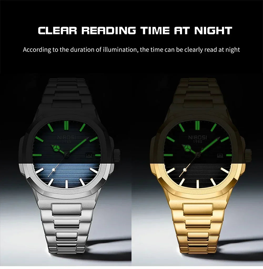 Men's Stainless Steel Calendar Watch, view 3