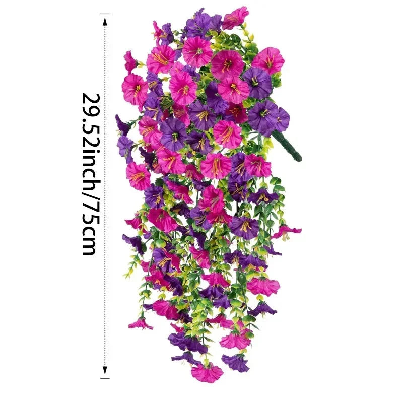 Artificial Morning Glory Garland, view 8