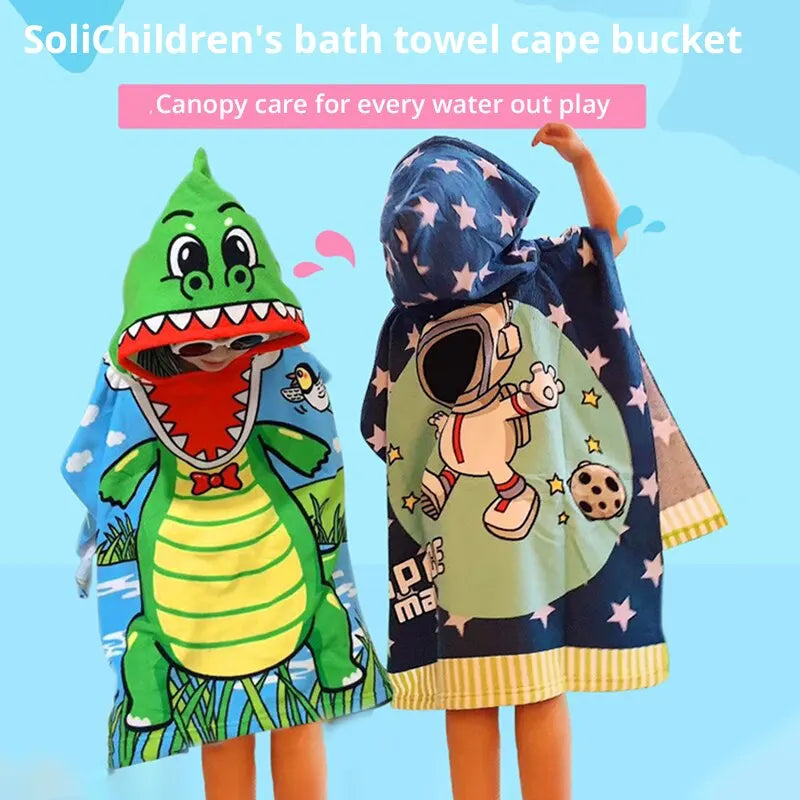 Hooded Baby Bath Towel Robe, view 2