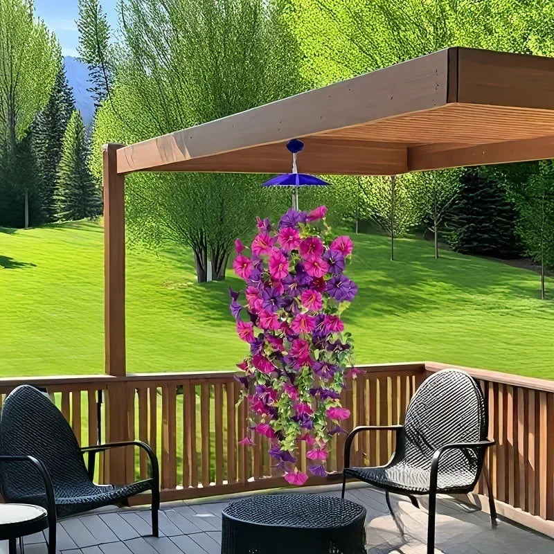 Artificial Morning Glory Garland, view 5