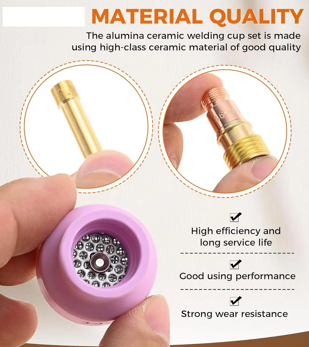 TIG Welding Ceramic Cup Set, view 2