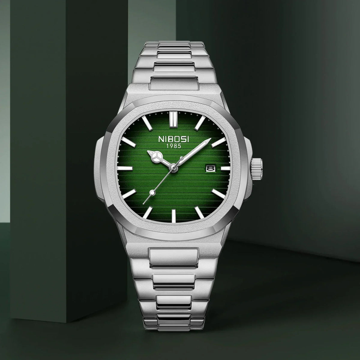 Men's Stainless Steel Calendar Watch, view 5